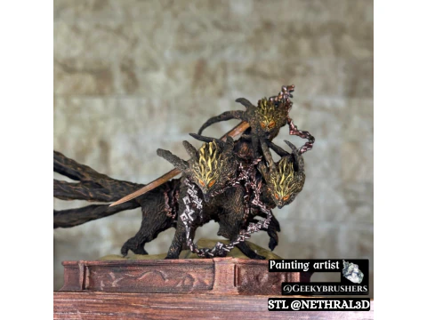 Elden Ring Nightreign Gladius Beast of Night Tricephalos 3D Print Model