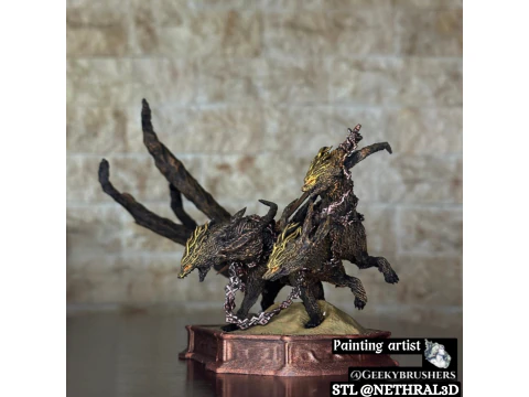 Elden Ring Nightreign Gladius Beast of Night Tricephalos 3D Print Model