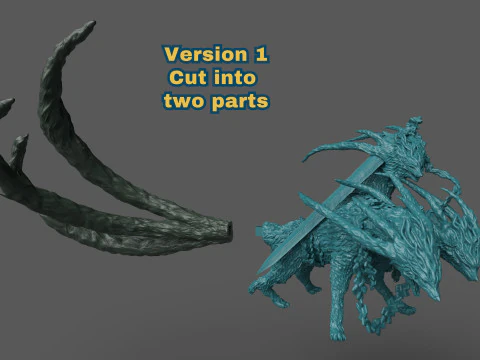 Elden Ring Nightreign Gladius Beast of Night Tricephalos 3D Print Model