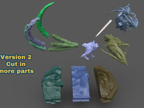 Elden Ring Nightreign Gladius Beast of Night Tricephalos 3D Print Model