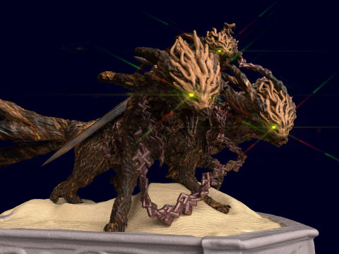 Elden Ring Nightreign Gladius Beast of Night Tricephalos 3D Print Model