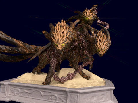 Elden Ring Nightreign Gladius Beast of Night Tricephalos 3D Print Model