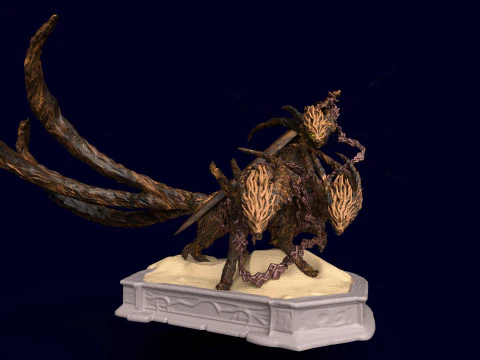 Elden Ring Nightreign Gladius Beast of Night Tricephalos 3D Print Model
