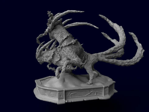 Elden Ring Nightreign Gladius Beast of Night Tricephalos 3D Print Model