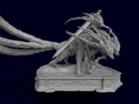 Elden Ring Nightreign Gladius Beast of Night Tricephalos 3D Print Model