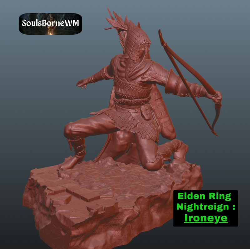 Elden Ring Nightreign Ironeye Modèles 3D en vedette .c4d .max .obj .3ds .fbx .stl .blend