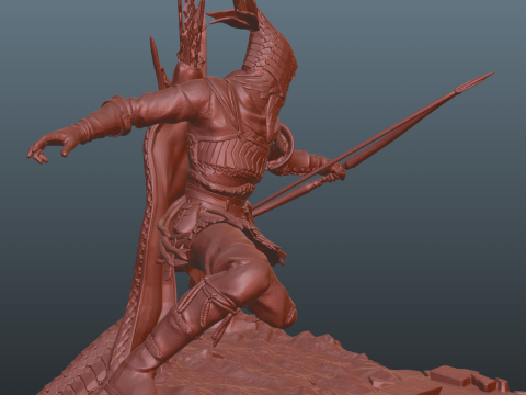 Elden Ring Nightreign Ironeye Modèles 3D en vedette