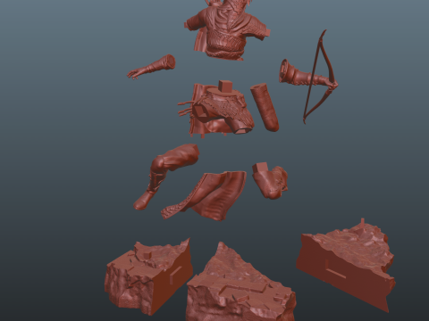 Elden Ring Nightreign Ironeye Modèles 3D en vedette