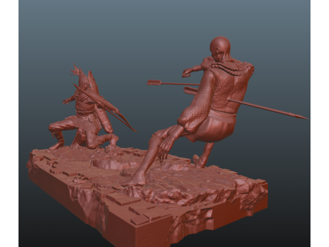 Elden Ring Nightreign Ironeye Diorama bonus standalone version 3D प्रिंट मॉडल