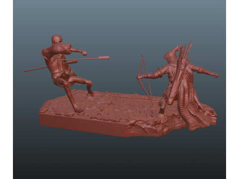 Elden Ring Nightreign Ironeye Diorama bonus standalone version 3D प्रिंट मॉडल