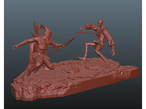 Elden Ring Nightreign Ironeye Diorama bonus standalone version 3D प्रिंट मॉडल