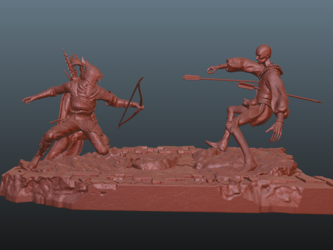 Elden Ring Nightreign Ironeye Diorama bonus standalone version 3D प्रिंट मॉडल