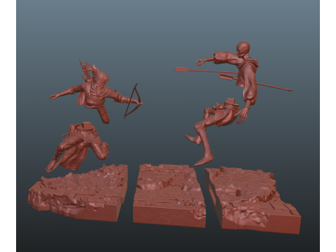 Elden Ring Nightreign Ironeye Diorama bonus standalone version 3D प्रिंट मॉडल