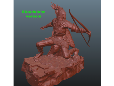 Elden Ring Nightreign Ironeye Diorama bonus standalone version 3D प्रिंट मॉडल