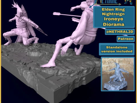 Elden Ring Nightreign Ironeye Diorama bonus standalone version 3D Print Model