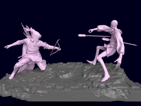 Elden Ring Nightreign Ironeye Diorama bonus standalone version 3D Print Model