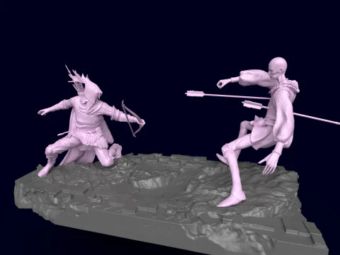 Elden Ring Nightreign Ironeye Diorama bonus standalone version 3D Print Model