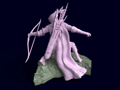 Elden Ring Nightreign Ironeye Diorama bonus standalone version 3D Print Model
