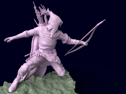 Elden Ring Nightreign Ironeye Diorama bonus standalone version 3D Print Model