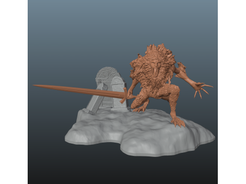 Elden Ring Leonine Misbegotten Model do druku 3D