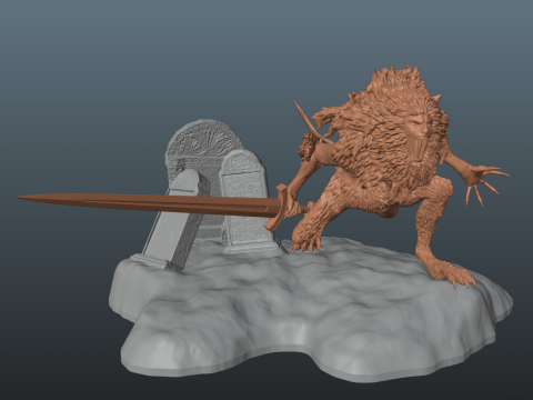 Elden Ring Leonine Misbegotten Model do druku 3D