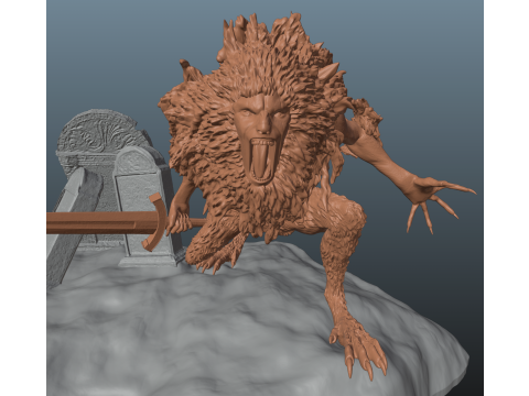 Elden Ring Leonine Misbegotten Model do druku 3D