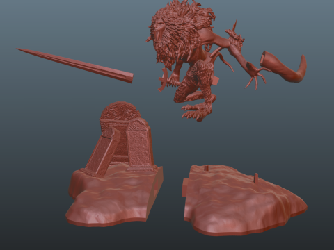 Elden Ring Leonine Misbegotten Model do druku 3D