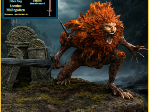 Elden Ring Leonine Misbegotten 3D Print Model