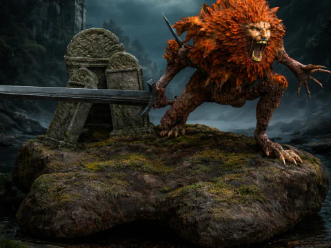 Elden Ring Leonine Misbegotten 3D Print Model