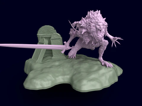 Elden Ring Leonine Misbegotten 3D Print Model