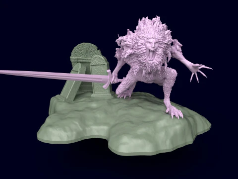 Elden Ring Leonine Misbegotten 3D Print Model
