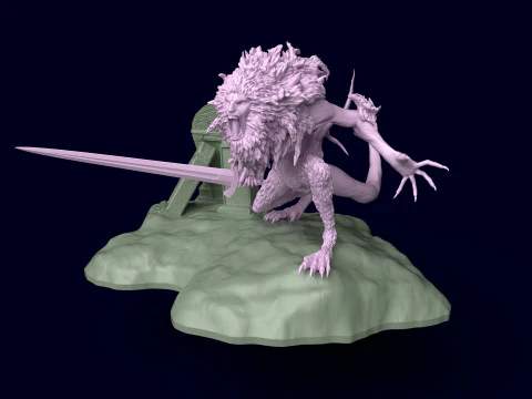 Elden Ring Leonine Misbegotten 3D Print Model
