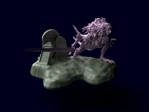 Elden Ring Leonine Misbegotten 3D Print Model
