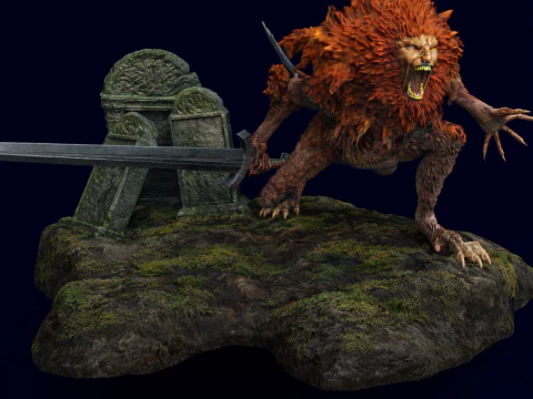 Elden Ring Leonine Misbegotten 3D Print Model