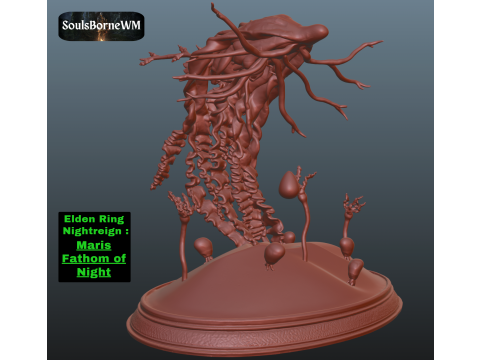 Elden Ring Nightreign Maris Fathom of Night Modèles 3D en vedette