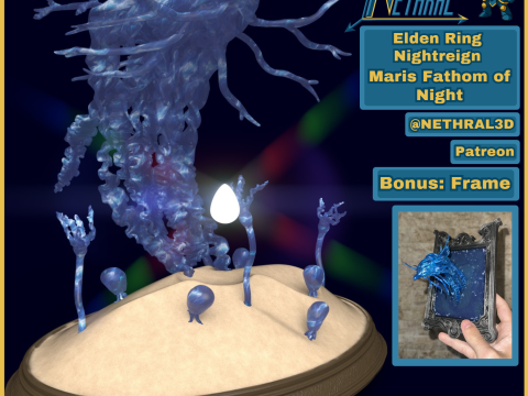 Elden Ring Nightreign Maris Fathom of Night 3D Print Model