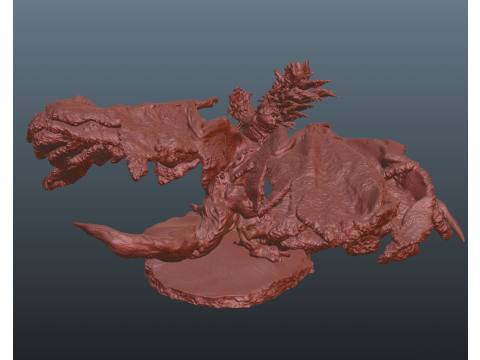 Elden Ring Nightreign Gaping Jaw V2 Phase 1 2 and 3 Everdark Model Cetak 3D