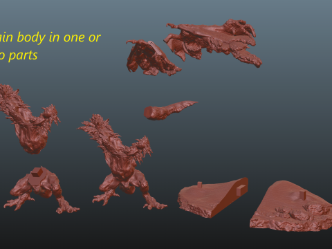 Elden Ring Nightreign Gaping Jaw V2 Phase 1 2 and 3 Everdark Model Cetak 3D
