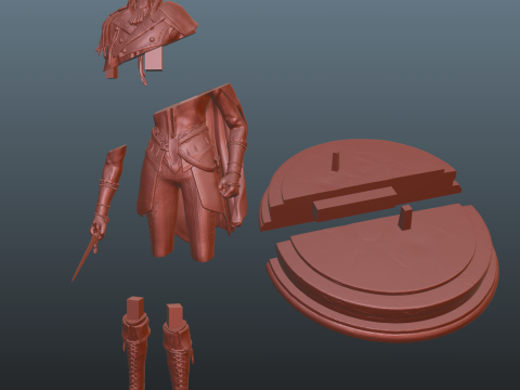Elden Ring Nightreign Duchess Dawn Skin Modello di stampa 3D