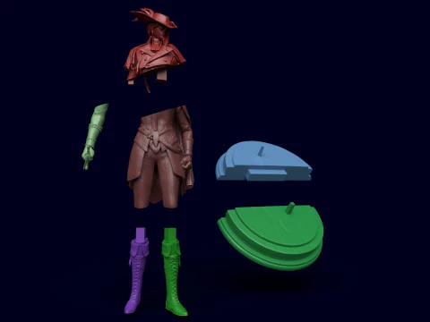 Elden Ring Nightreign Duchess Dawn Skin 3D Print Model