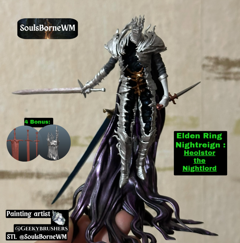 Elden Ring Nightreign Heolstor the Nightlord Pose 2 bonus 3D Print Model .c4d .max .obj .3ds .fbx .stl .blend 