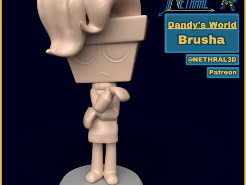 Dandys World Brusha Modelo de Impressão 3D