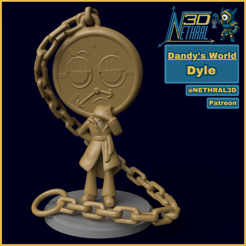 Dandys World Dyle 3D Print Model .c4d .max .obj .3ds .fbx .stl .blend 