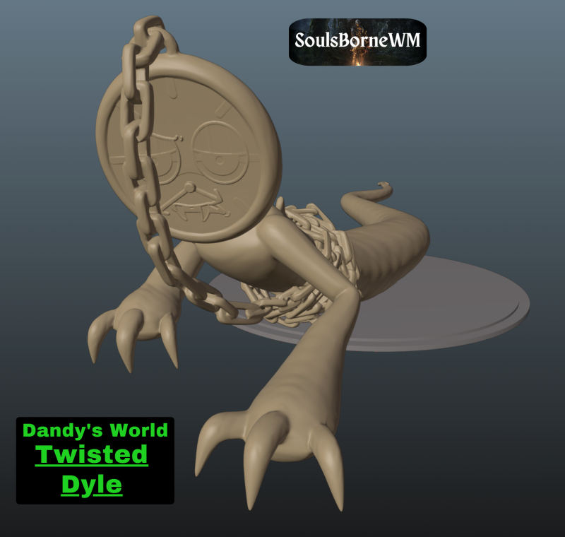 Dandys World Twisted Dyle 3D Print Model .c4d .max .obj .3ds .fbx .stl .blend