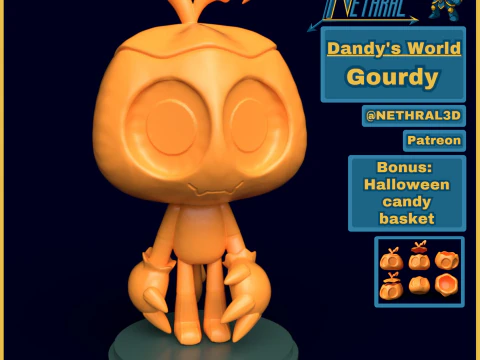 Dandy's World Gourdy Modello di stampa 3D