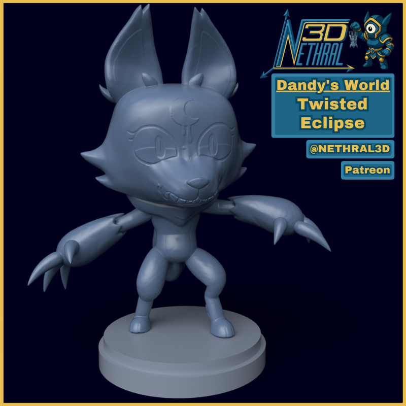 Dandys World Torcido Eclipse Modelo de Impressão 3D .c4d .max .obj .3ds .fbx .stl .blend