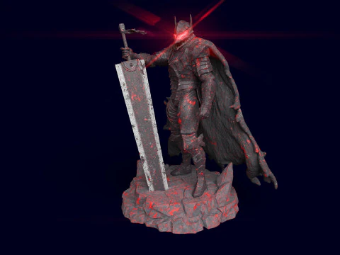 ベルセルク ガッツ 狂戦士の甲冑 3Dプリントモデル