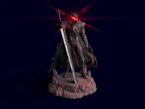 ベルセルク ガッツ 狂戦士の甲冑 3Dプリントモデル