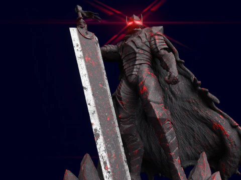 ベルセルク ガッツ 狂戦士の甲冑 3Dプリントモデル