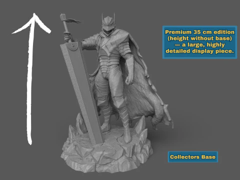 ベルセルク ガッツ 狂戦士の甲冑 3Dプリントモデル